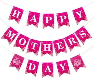 Mothers Day Gift Happy Mothers Day Banner, Mothers Day Decorations for Party, Mother's Day Decoration Banners Backdrop suit for home or outdoor Decor, Happy Mother's Day Banners Background Party supplies