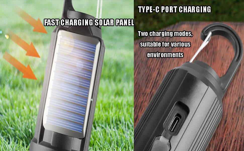 USB-C nabíjateľná kempingová lampa