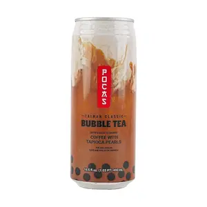 POCAS Bubble Tea With Tapioca Pearls Coffee Flavor,16.5 fl oz