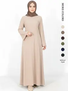 Long Sleeve Maxi Dress Modest Abaya for Women  Breathable and Comfortable with High Drape Cross Back Tie Design  Perfect for Daily Wear Abayas for Eid