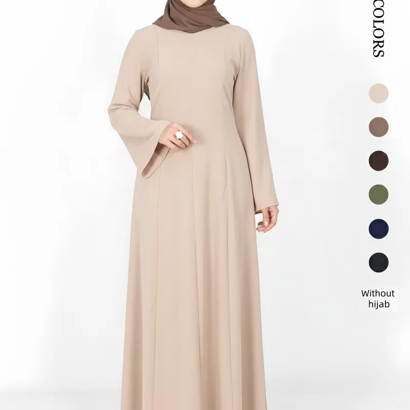 Long Sleeve Maxi Dress, Modest Robe Dress, Modest Islamic Abaya for Women, Breathable, Soft and Comfortable with Flowy Draped Cross-Back Tie Design, Perfect for Daily Wear, Modest Style Dress, Elegant Islamic Clothing, Modest Dresses, Modest Clothes