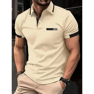 European and American bestsellers of men's button shirts, digital printed pullover clothes, comfortable and breathable lapel short-sleeved outwear Menswear Top Polo Tropical Gamis Casual Shortsleeve Wetsuit Mixed Colors