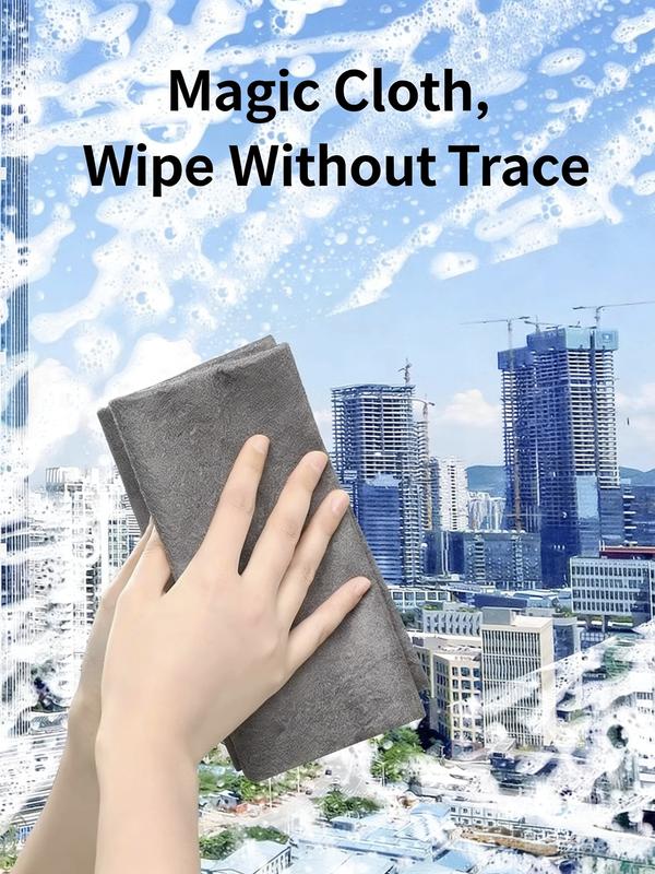 Magic Cleaning Cloth (10PCS) – Streak-Free Thickened Microfiber Cloth for Glass, Windows & Mirrors, Lint-Free and Highly Absorbent