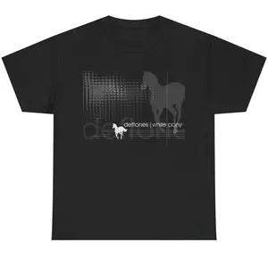 White Pony Deftones Nu Metal Band Heavy Cotton T-shirt – Classic Rock Band Graphic Unisex Cotton Tee