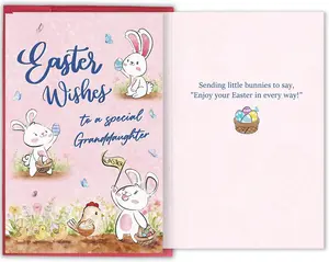 Easter Card for Granddaughter, Easter Gift from Grandparents, Easter Wishes to a Special Granddaughter Bablira