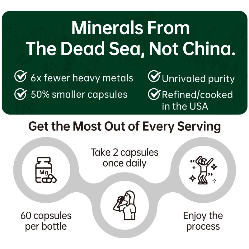 Magnesium Complex 1000mg with Zinc for Muscle Soothing and Sound Sleep 18 Essential Ingredients 60 Capsules