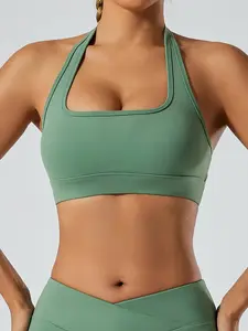 Elegant Backless Sports Bra, Support & Aesthetic Dual Online, Perfect for Gym Selfies, European Style Workout Top, Workout Bras