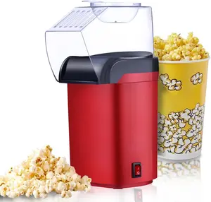 Popcorn Maker, Oil Free Air Popcorn Popper, 1200W Hot Air Popcorn Machine, Makes Up To 16 Cups In Minutes, Fast Heating, Healthy Snack Maker For Movie Night, Home Kitchen, Family Party, Birthday, Holiday Gifts