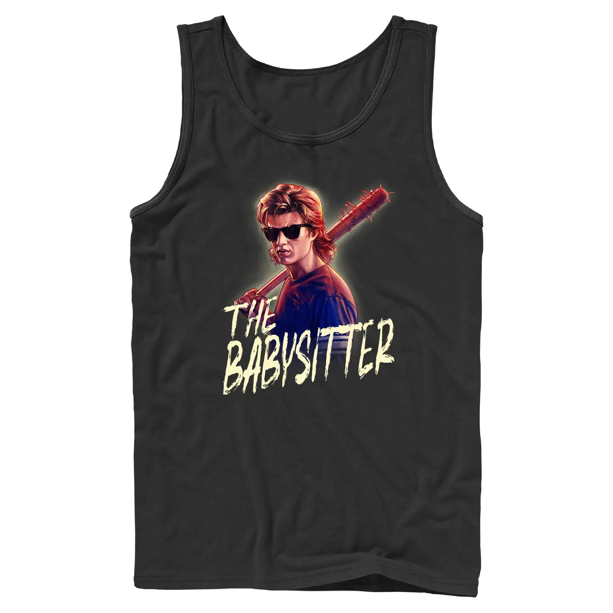 Stranger Things Steve The Babysitter Portrait Mens Tank Top
