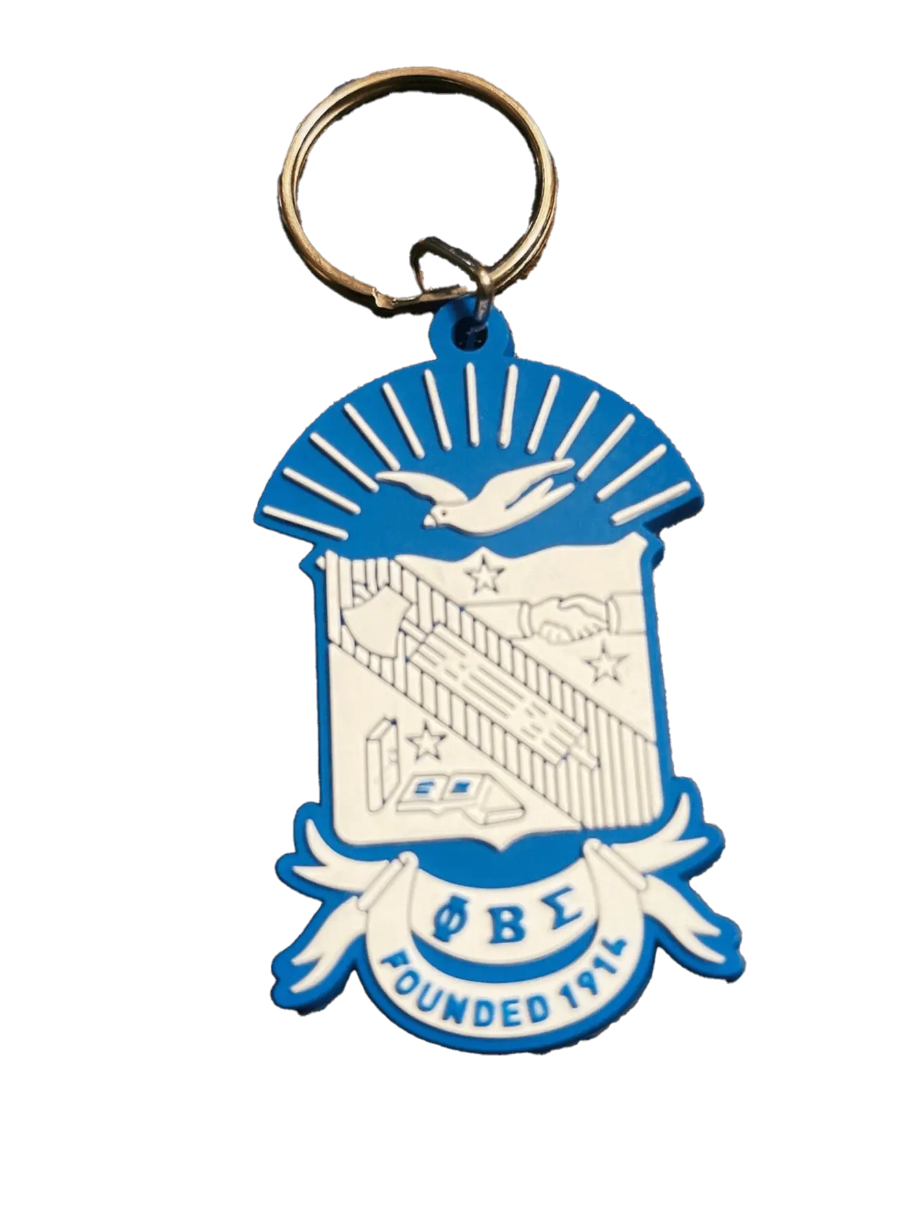 Phi Beta Sigma Keychain - Rubber