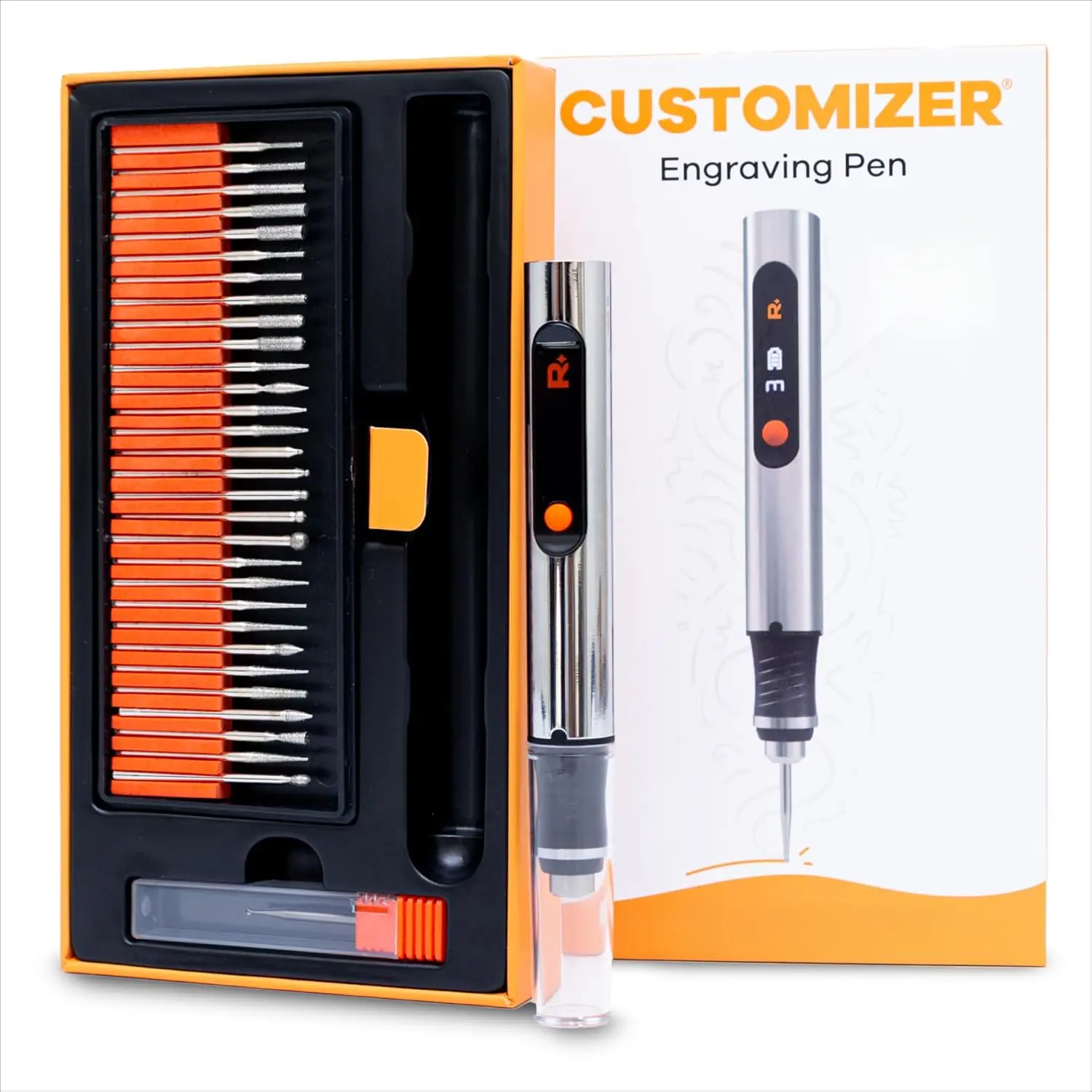 Cordless Portable Engraving Pen - Ultimate Rechargeable Tool for Artists & DIYers, Engrave 50+ Surfaces, Beginner-Friendly, Rechargeable with 30 Free Bits & Mastery Guide