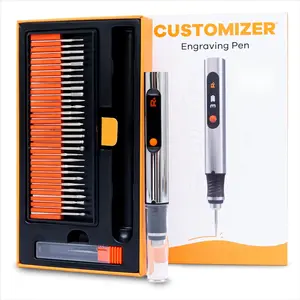 Cordless Portable Engraving Pen - Ultimate Rechargeable Tool for Artists & DIYers, Engrave 50+ Surfaces, Beginner-Friendly, Rechargeable with 30 Free Bits & Mastery Guide