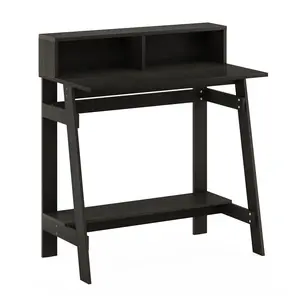 For a cleaner everyday setup, the SIMPLISTIC Desk in Espresso combines a 32-inch desk, a monitor stand and an A-frame base, and a modern look that works beautifully in a dorm, bedroom, or home office.