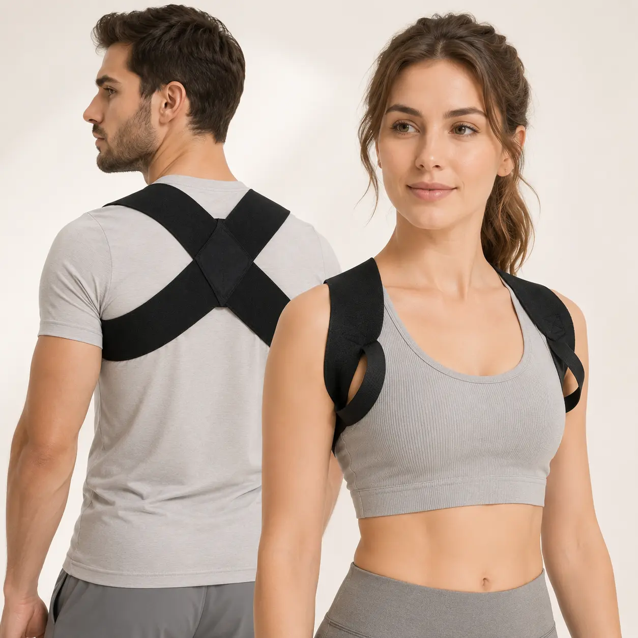 Posture Corrector for Women and Men Plus Size Full Back Support Brace Straightener Scoliosis Spine Upper Back Pain Relief Adjustable Shoulder Instant Posture Corrector with Hunchback