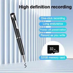Professional Digital Voice Recorder, 32GB Portable Mobile USB Wired Button Dictaphone with Noise Reduction for Business Meetings
