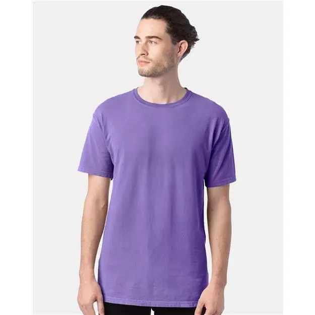 Custom Embroidered - ComfortWash by Hanes - Men's Garment-Dyed T-Shirt - Lavender - GDH100