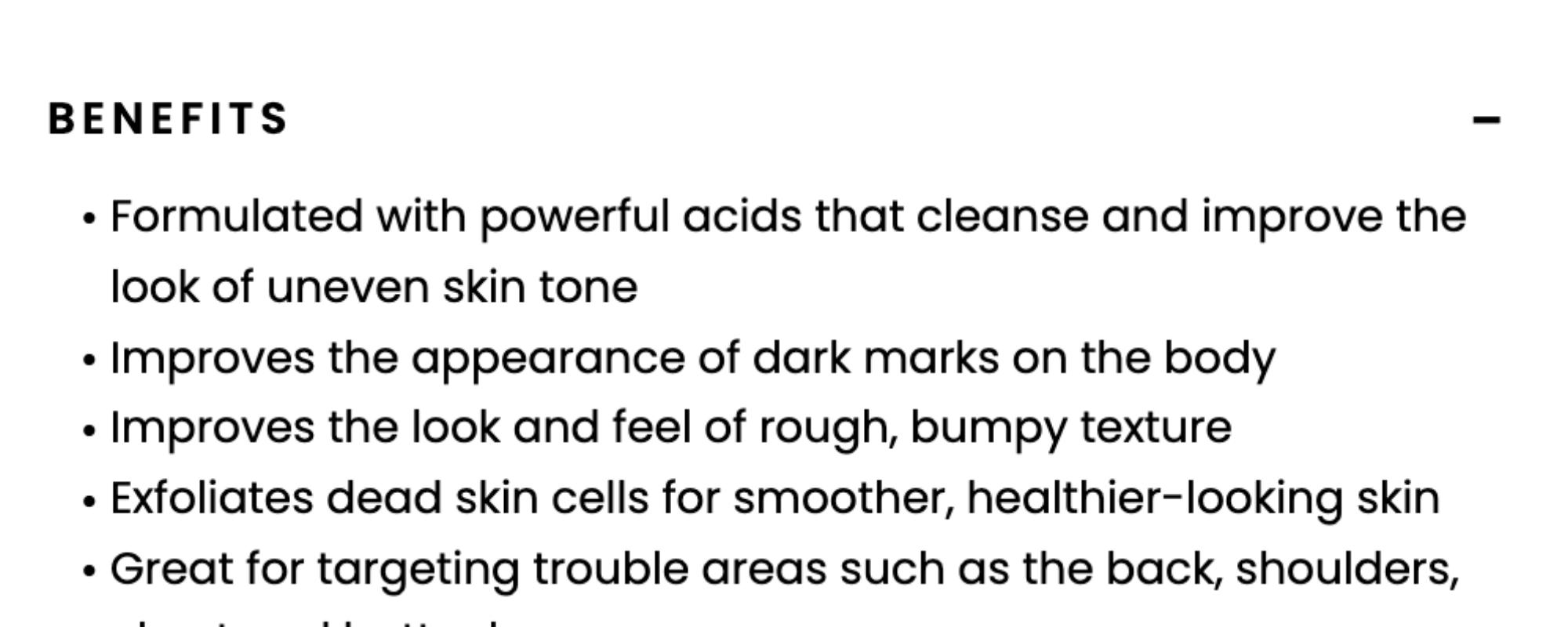 Clear and Even Tone Body Cleansing Bar