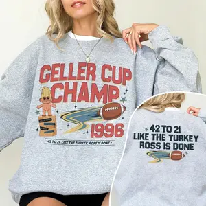 Friends Thanksgiving Sweatshirt, Geller Bowl Friendsgiving Shirt, Geller Cup The One With The Football, Thanksgiving Friends Reunion, 90s Nostalgia Movies