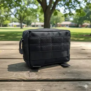 Tactical Nylon EDC Pouch: Multi-Function Durable Outdoor Hiking Gear Organizer, Quick-Release Vest & Waist Bag, Survival Equipment Carry System for Outdoor, Students, and Everyday Use.