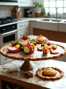 D Printed Apple Pie Turtle • Fall Fantasy Creature • Thanksgiving Gift • Articulated Toy