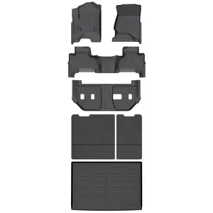 Depituu Floor Mats For Chevrolet Chevy Suburban 2015-2020,All Weather Floor Mats,Waterproof Anti-slip Durable Floor Mats Car Accessories Autos Protector Automotive,auto accessories,car essentials,fun car accessories,trunk or treat car decor cargo l