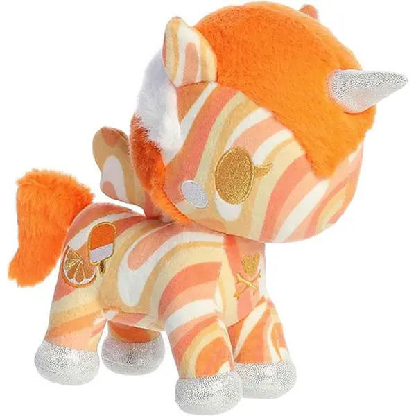 Aurora World Plush - Tokidoki Frozen Treats - ORANGE CREAMIE UNICORNO (Small - 7.5 inch)