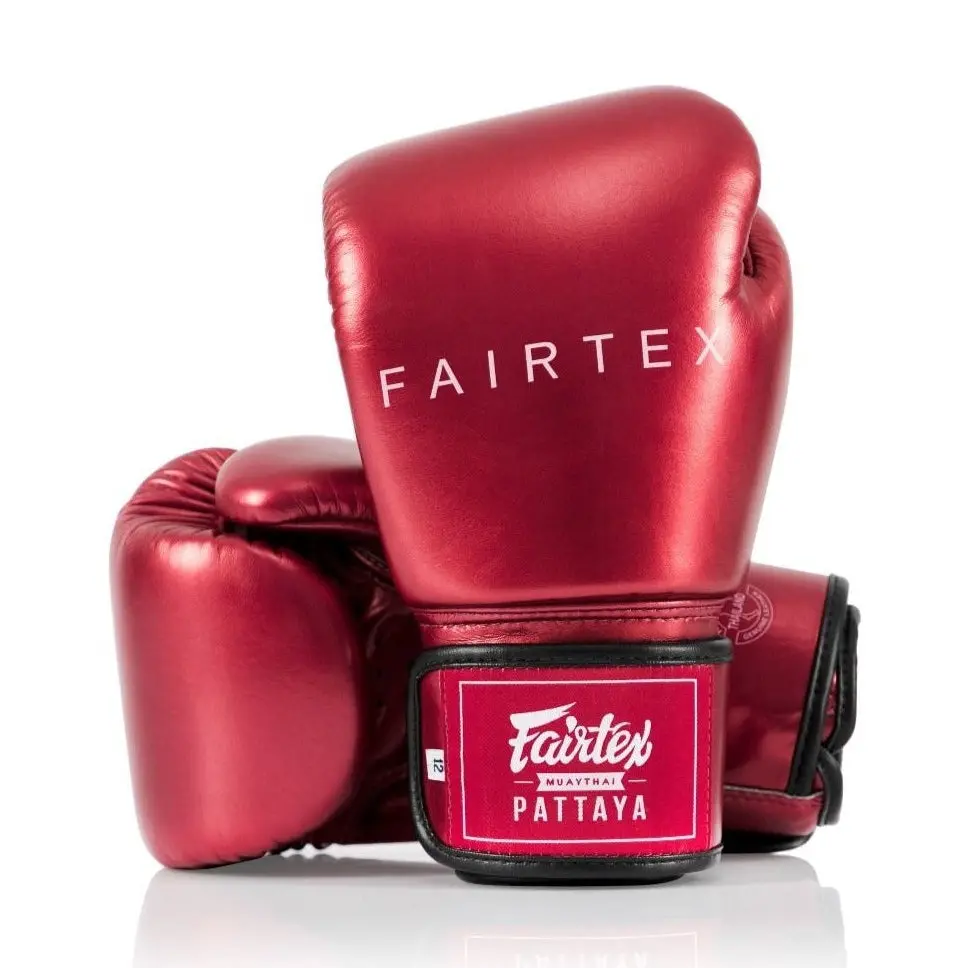 Fairtex BGV22 Metallic Boxing Gloves, Unisex Multi-Size Boxing Equipment with Shock-Absorb Feature for Sparring