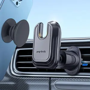 Car Vent Phone Mount For Thick Socket Grip, Air Vent Clip Phone Holder For iPhone Samsung, Cellphone Stand With Sticky Adhesive