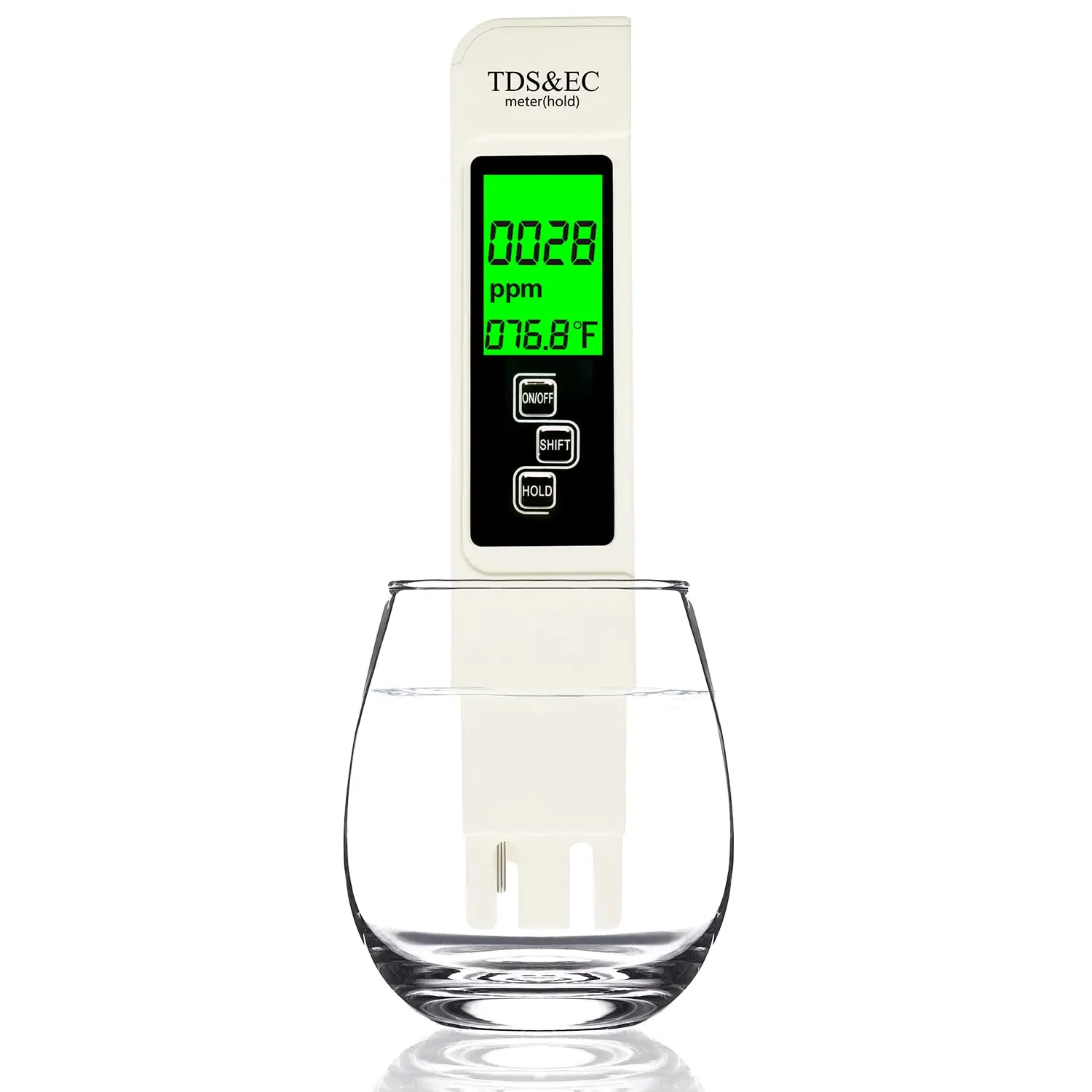3 in 1 Water Quality Tester, Automatic Closing Digital Water Quality Tester with Water Quality TDS/Conductivity EC/Temperature Value Display