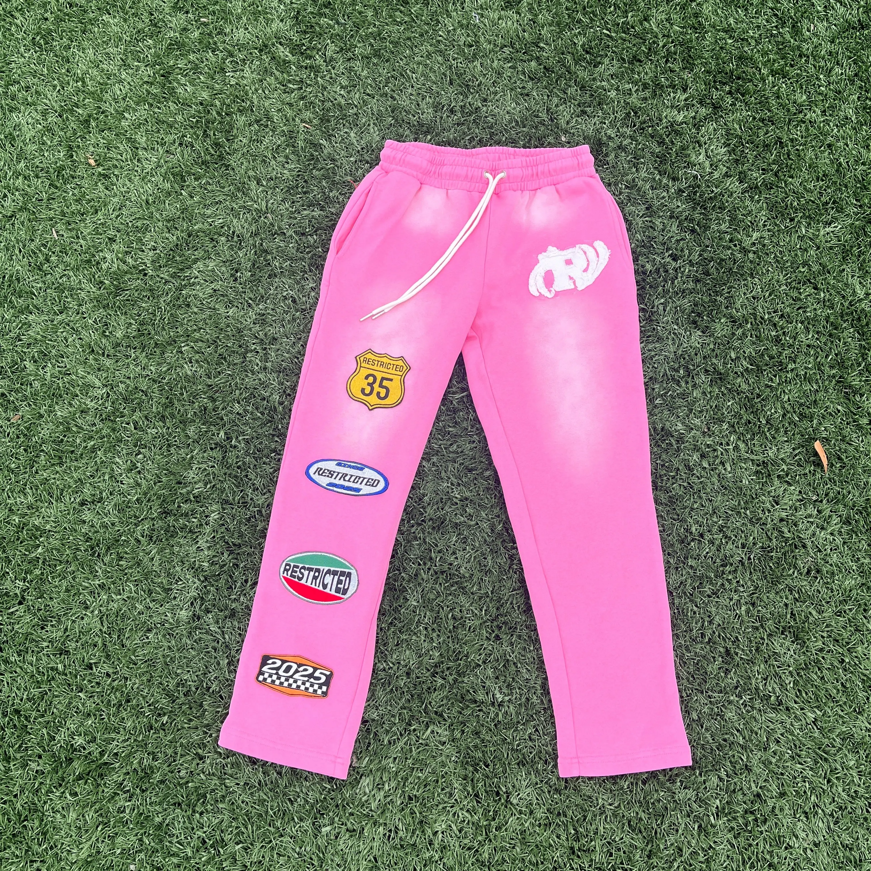 Slim Track Pants (Pink)