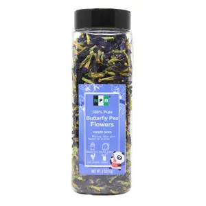 NPG Blue Butterfly Pea Flower Tea 2oz/57g, Freeze Dried All Natural Blue Food Coloring for Iced Tea, Cocktails, Detox, natural tea Beverage flower bud