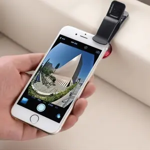 Phone External Three-In-One Lens, Fish Eye Wide Angle Macro Universal Clip-On Lens, Phone Photography Camera Accessory, Smartphone Camera Accessories, Fisheye Lens