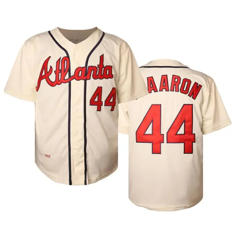 Men's Baseball Jersey #44 Vintage Baseball Jersey, V-neck Jersey, Baseball Lover, Casual Sportswear Outfit