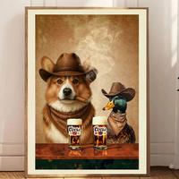 Corgi with Coors Banquet
