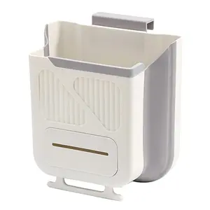 [New deal] - Hanging Trash Can for Kitchen Cabinet Door,2.64 Gallon Collapsible Trash Can,Made of Premium TPR and PP,Ideal for Kitchen and Bathroom, or as A Rv Trash Can and Camping Trash Can