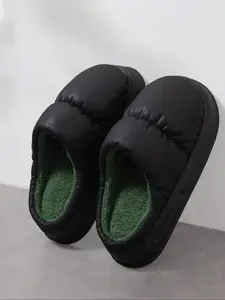 Waterproof Indoor Home Slippers for Men & Women, Winter Warm Plush Latex Couple Cotton Shoes, Comfortable House Footwear(gift)