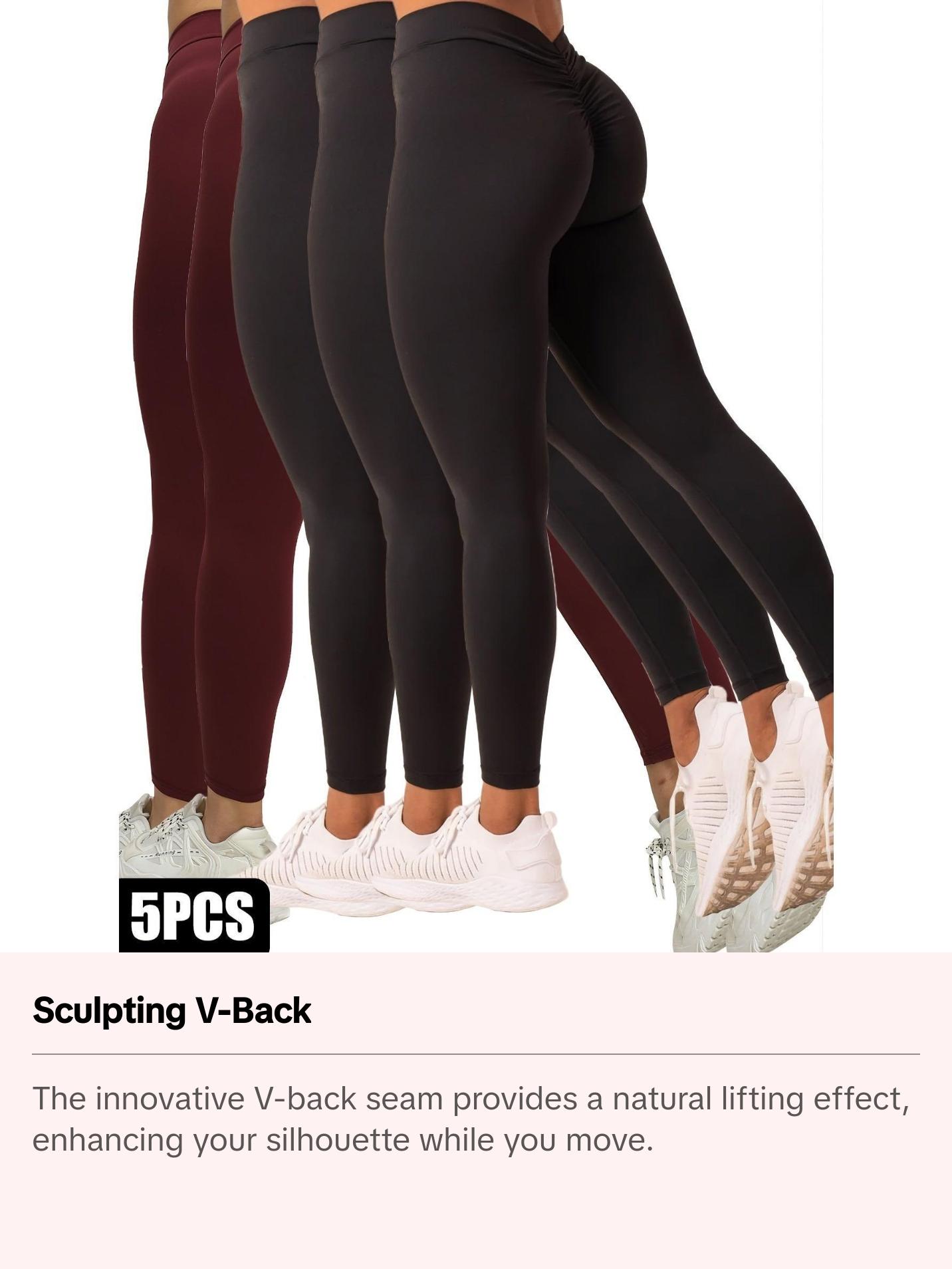 5-Pack Seamless Booty-Lifting Leggings – High-Rise, Contouring & Ultra-Flexible gym  legging  women alphalete  amplify fitness yoga
