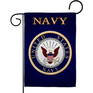USA Navy Garden Flag, USNV Garden Flag, Outdoor Banner, Stripes Home Yard Decor Flag