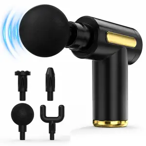 Electric Massage Machine with Replacement Heads, 1 Set Portable Handheld Comfort Muscle Massage Gun