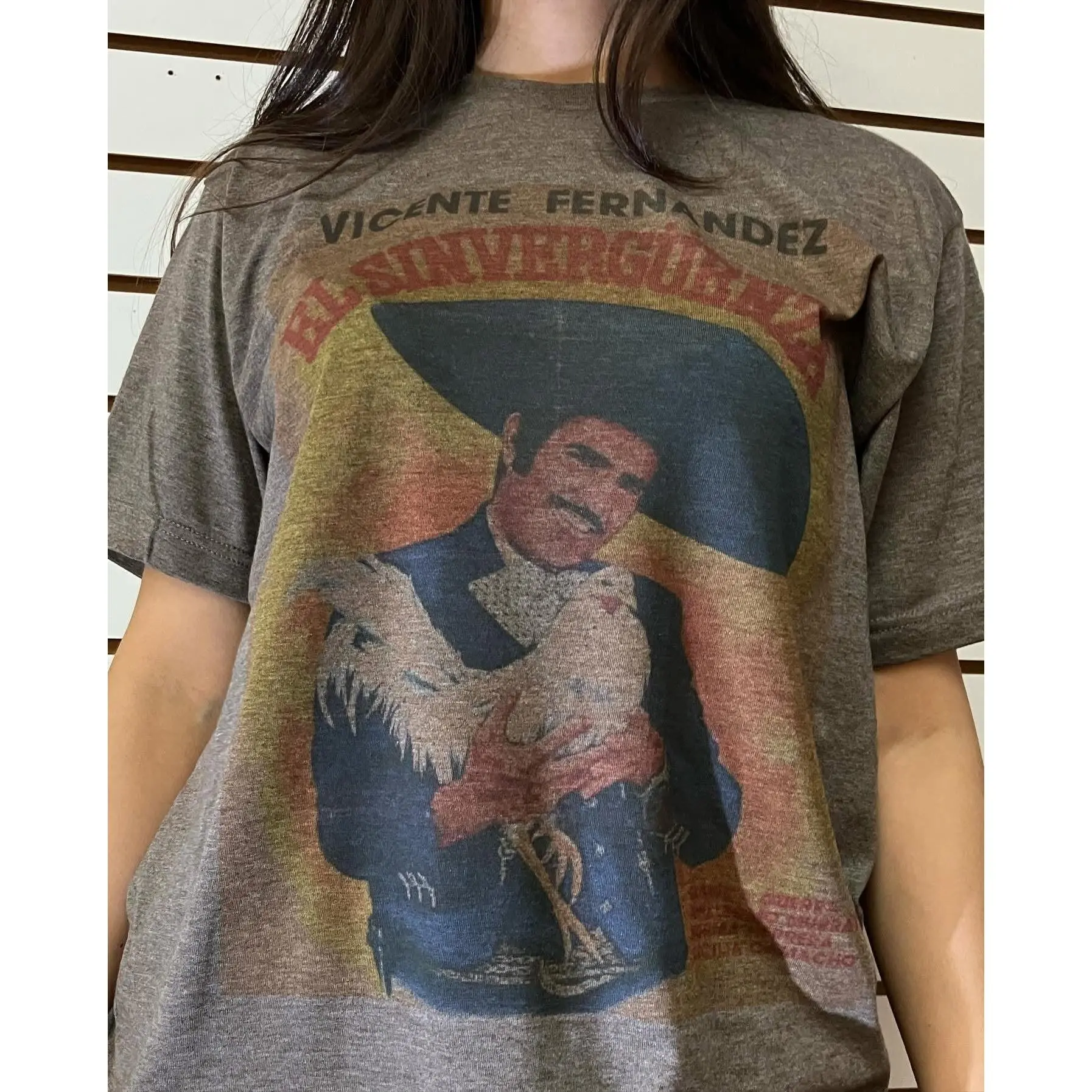 Vicente Fernández Retro Vintage Graphic Design T-shirt