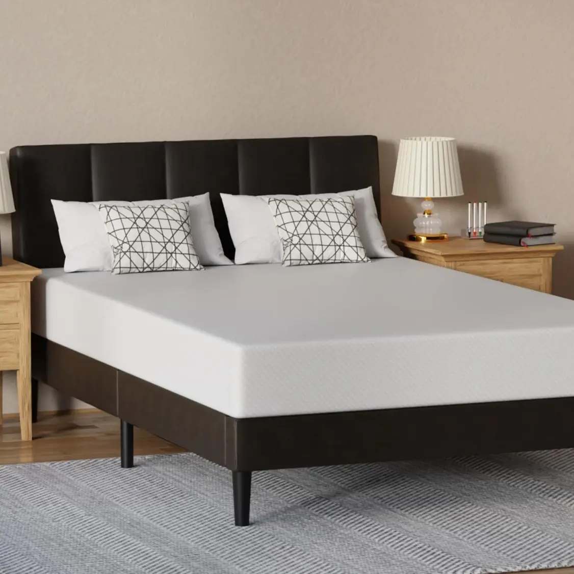 8 Inch Gel Memory Foam Mattress Medium-Firm Mattress for Pressure Relief & Cooler Sleep, Mattress for Adults Guest Room CertiPUR-US Certified, Bed in