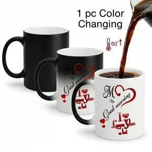 Magic Color Changing  Mug, Thermosensitive Ceramic, 11 Oz/330 Ml, Romantic Christmas Gift for Loved Ones,Mother's Day & Anniversary Gift for Lovers,Valentine's Day Gift for Her, Mom, Lover, Romantic Gift