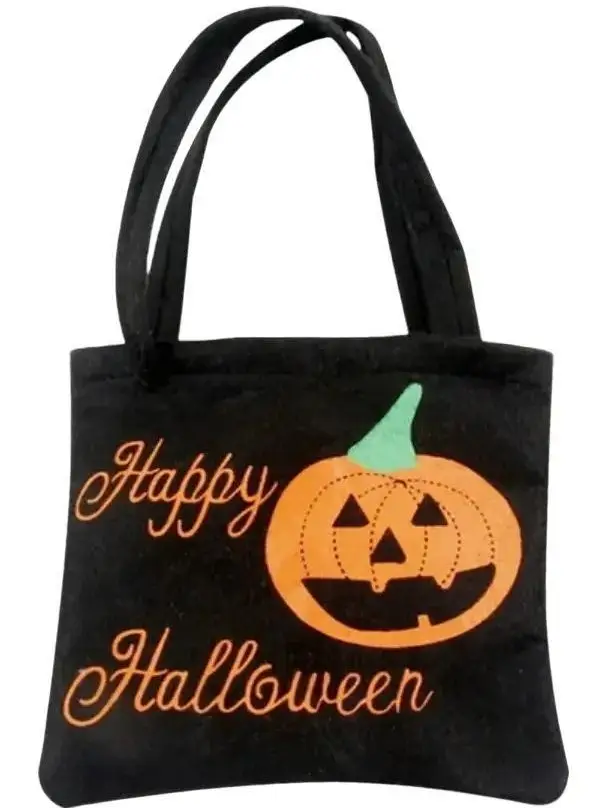 Queen Gringas Happy Halloween Tote Bag or Bucket Full of Candy - Non-Customizable Eco-Friendly Reusable Bag with Cotton Candy Bubble Gum & Sour Gringa