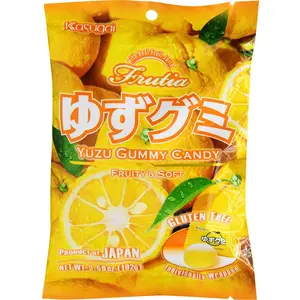 Kasugai Yuzu Chewy Candies - Sweet, Tangy Japanese Citrus Fruit Snack (3.59 oz)
