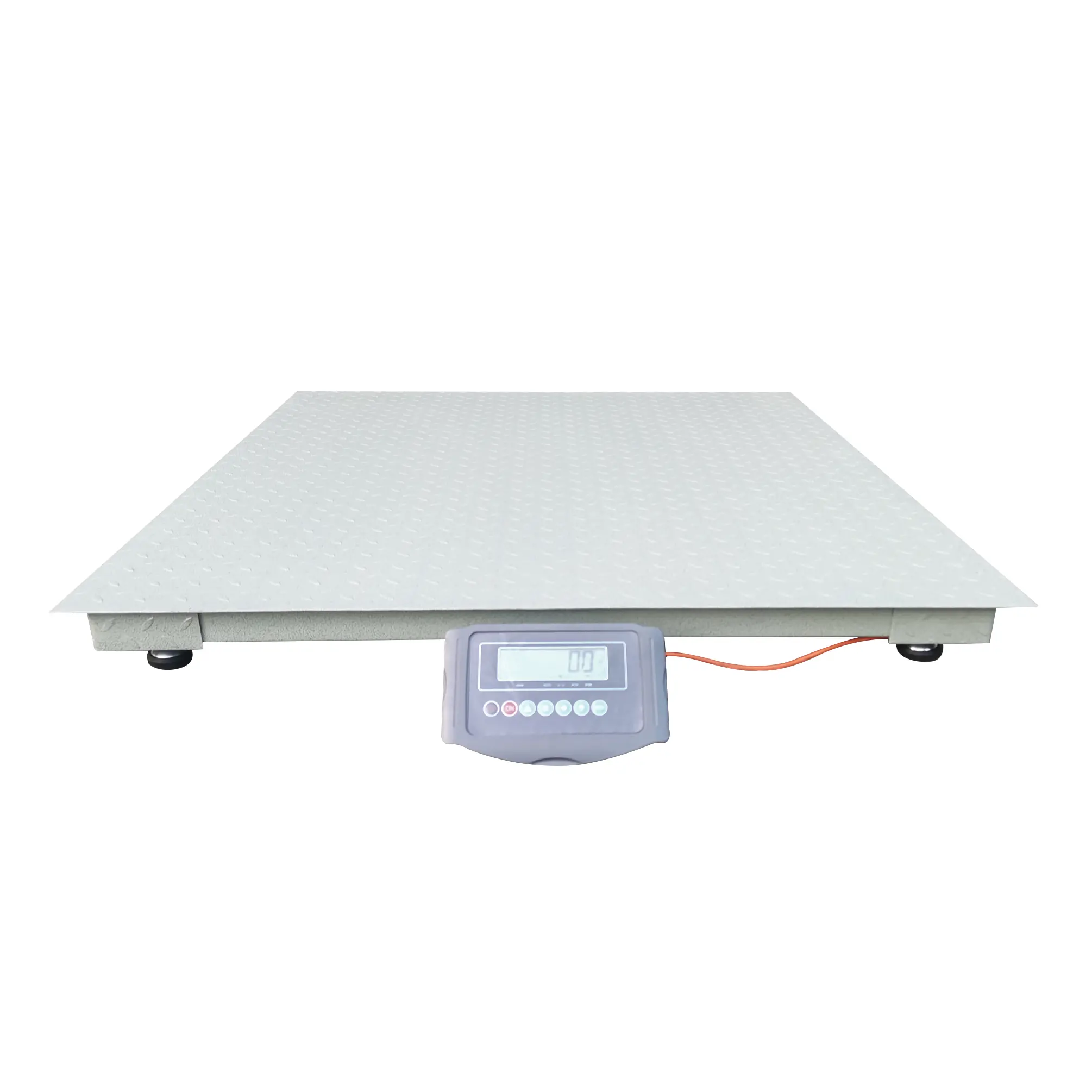 FixtureDisplays® Digital Scale Heavy Duty Steel 4X4’ Platform Floor Ground Pallet Scale 6600 Pound Capacity Grey 15732-NF