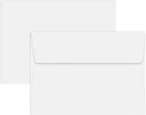 Envelopes Invitation 50 Packs of White 6.5X4.75  A6 White Envelopes Self Seal Cards Photos Wedding