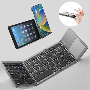Folding Keyboard for Phone Portable Wireless Mini Bluetooth Keyboard for iPhone iPad ultra slim Tablet Keyboard for Household & Office