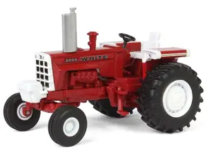 White 2255 Open Station Single Rear Tractor - Red Diecast 1:64 Scale Model - SpecCast SCT975
