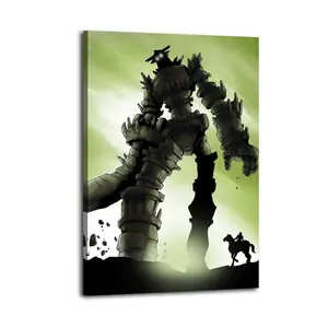 Shadow Poster of The Colossus  Action-adventure Video Game (3) Posters Room Aesthetic Canvas Wall Art  for Teen and Girls Dorm Decor Abstract Wall Art Colorful  Prints Aesthetic Room Decor
