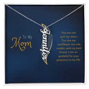 To My Mom | Vertical Name Necklace